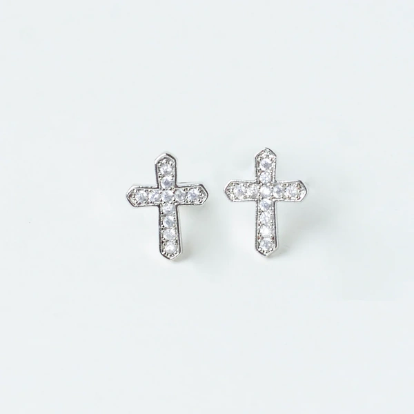 Messiah's Cross Studs