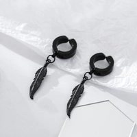 Black Feather Dangles