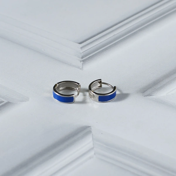 Contemporary Blue Hoop