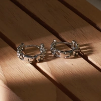 Hermetic Silver Earrings