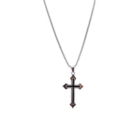 Black Crossway Pendant