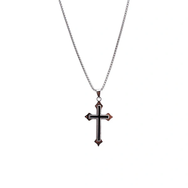 Black Crossway Pendant