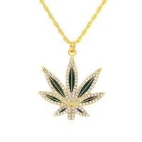 Cannabis Leaf Golden Chain