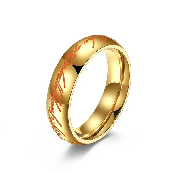 Engraved Golden Elegance Ring