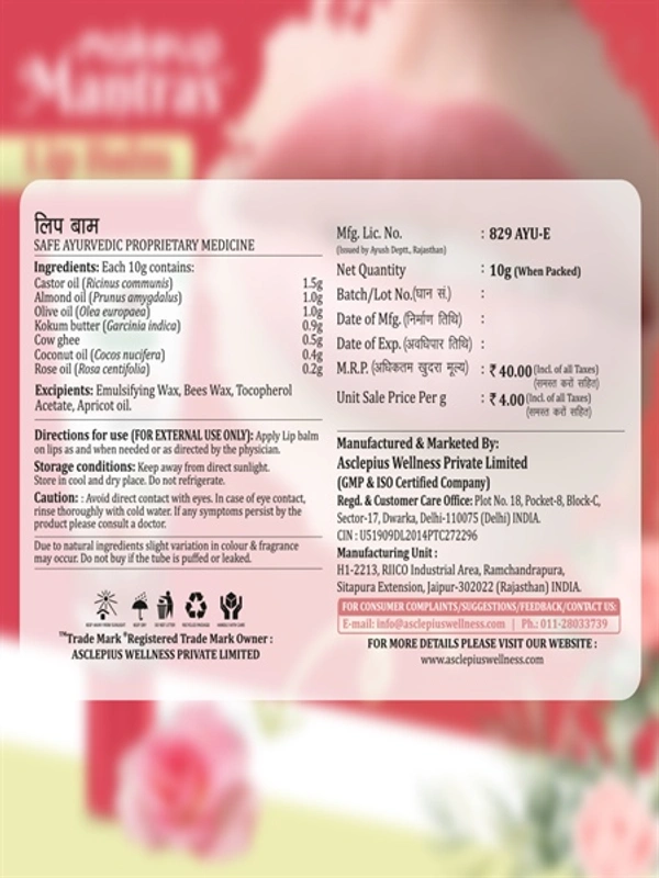 Makeup Mantras Lip Balm - 10 Gm