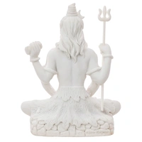 White Polyresin Lord Shiva Statue