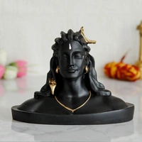 Black Polyresin Handcrafted Adiyogi Lord Shiva Statue