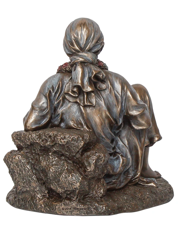 Decorative Polyresin And Bronze Sitting Sai Baba Statue