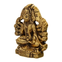 Brown And Copper Polyresin Blessing Lord Hanuman Idol