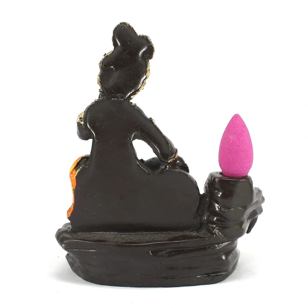 Lord Krishna Idol Smoke Backflow Cone Incense Holder
