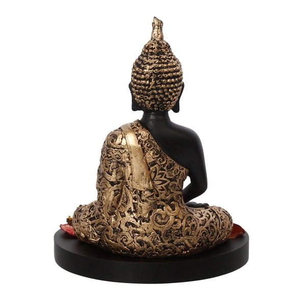 Handcrafted Meditating Golden Buddha Statue