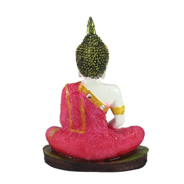 Red Buddha Decorative Showpiece