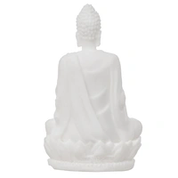White Polyresin Meditating Lord Buddha Statue