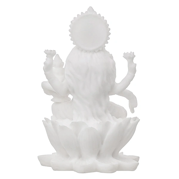 White Polyresin Goddess Laxmi Statue