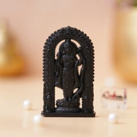 Black Metal Handcrafted Shri Ram Statue
