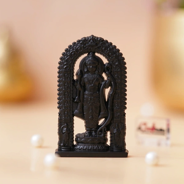 Black Metal Handcrafted Shri Ram Statue