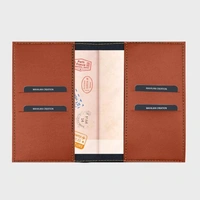 Personalized Leather Passport Cover - Tan