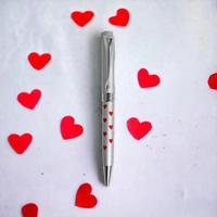 Dual Name Engraved Metal Rollerball Pen