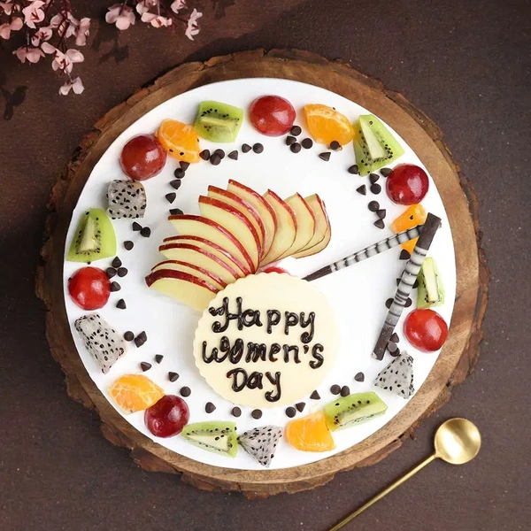 Round Shaped Vanilla Fruit Cake - 1 Kg