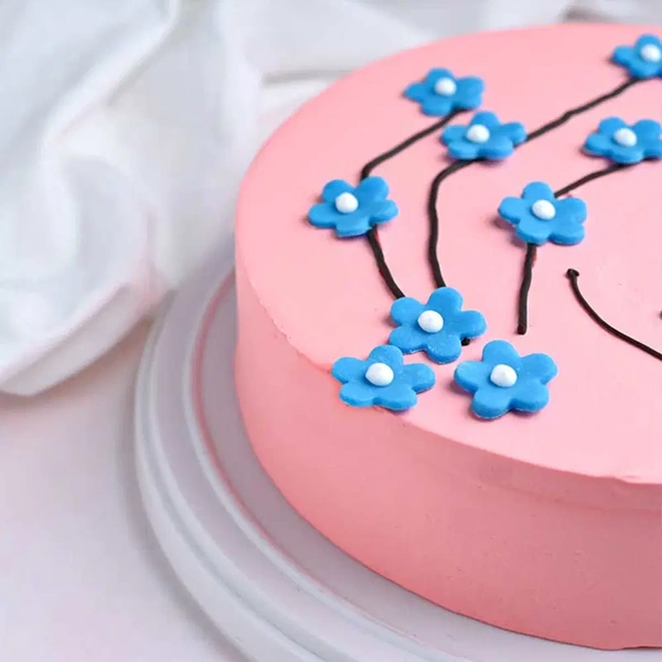 Floral Red Velvet Cake For Her - 1 Kg