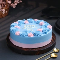Pinky Blue Strawberry Women's Day Cake - 2 Kg