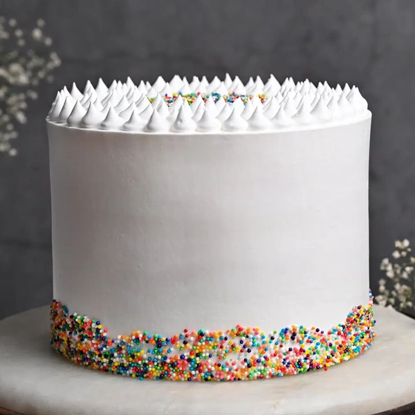 Sprinkles Topped Rainbow Cake - 1 Kg
