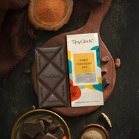 Jowar Puff Semi Sweet Chocolate Bar - 80 Gm