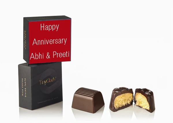 Happy Anniversary My Love Chocolate Personalised Box
