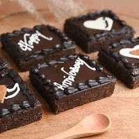 6 Choco Walnut Anniversary Brownies - 6 Pcs