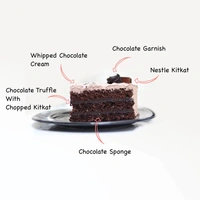 Chocolate Truffle Kit Kat Cream Cake - 500 Gm