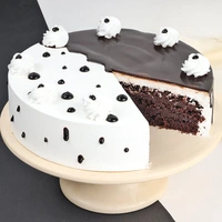 Choco Vanilla Whipped Cream Cake - 2 Kg