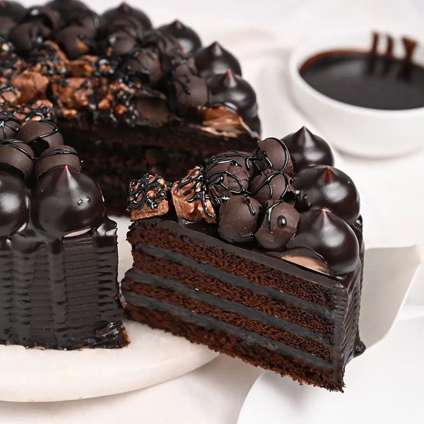 Chocolate Loaded Glazed Cake - 1 Kg