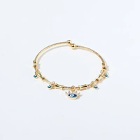 Chic Evil Eye Tassel Bangle