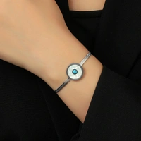 Eye of Protection Silver Bracelet