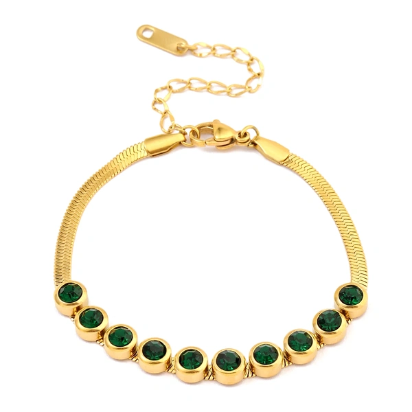 Reconnecting Green Gold Bracelet