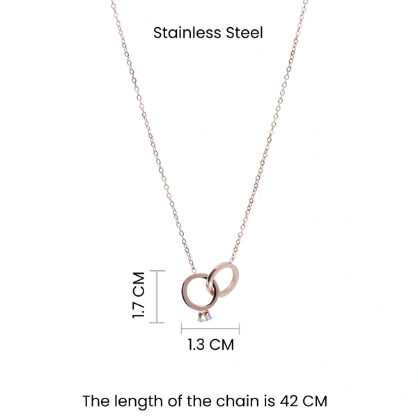 Promise Ring Rose Gold Necklace