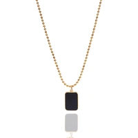 Midnight Onyx Gold Necklace