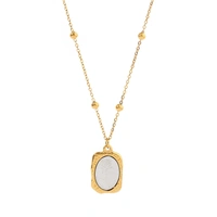 Mystical Rose Charm Gold Necklace