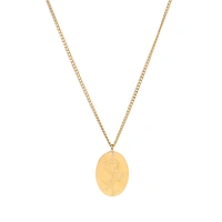 Rose Impression Charm Gold necklace