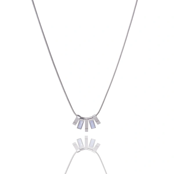 Graceful Arch Silver Necklace