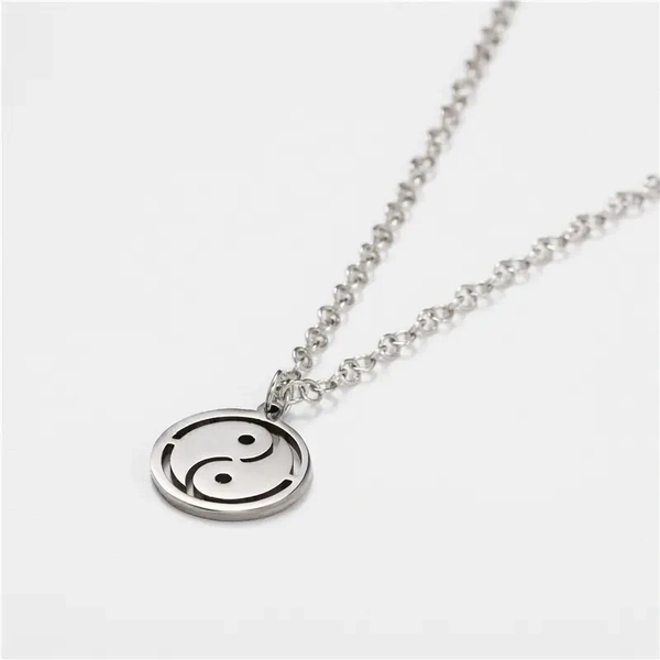 Yin-Yang Necklace - Silver