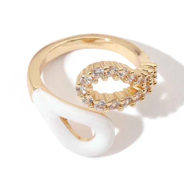 Diamond Loop Gold Ring