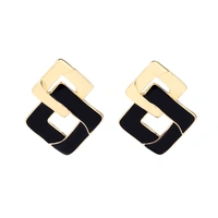 Ornate Enamel Luxury Gold Earring