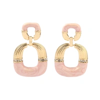 Mauve Luxury Gold Earring