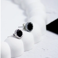 Black Beaten Studs