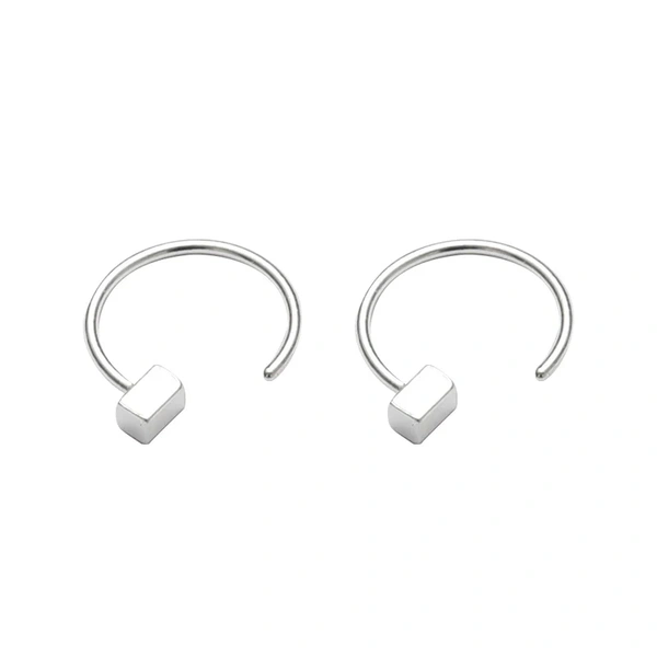 Bare Essentials Silver Earrings