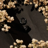 Modern You Black Earrings