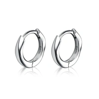 Rock On Silver Hoops