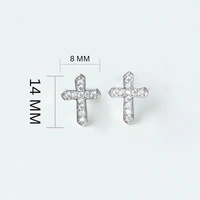 Messiah's Cross Studs