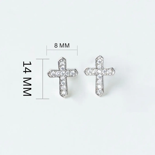 Messiah's Cross Studs